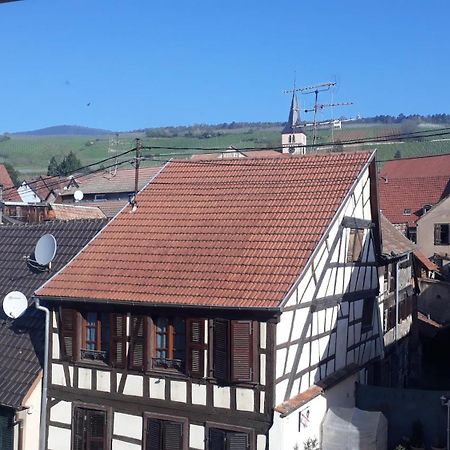 Appartement Au-Dessus Des Toits Plein Centre Avec Vue Sur Les Vignes à Barr Extérieur photo
