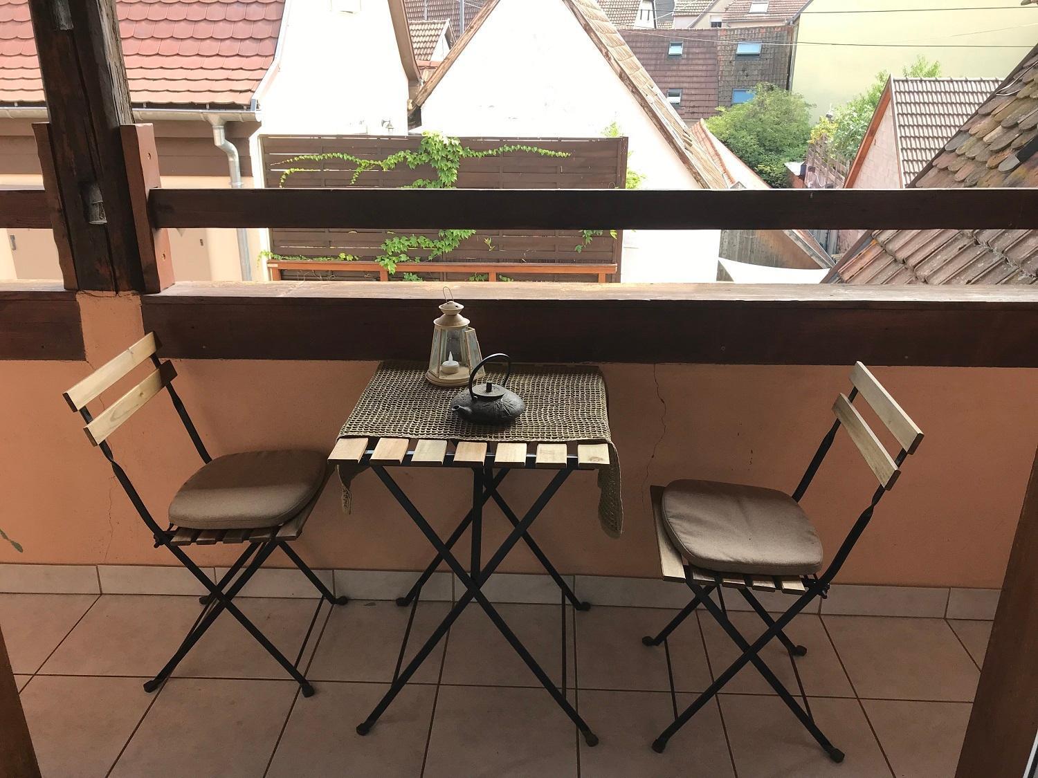 Appartement Au-Dessus Des Toits Plein Centre Avec Vue Sur Les Vignes à Barr Extérieur photo